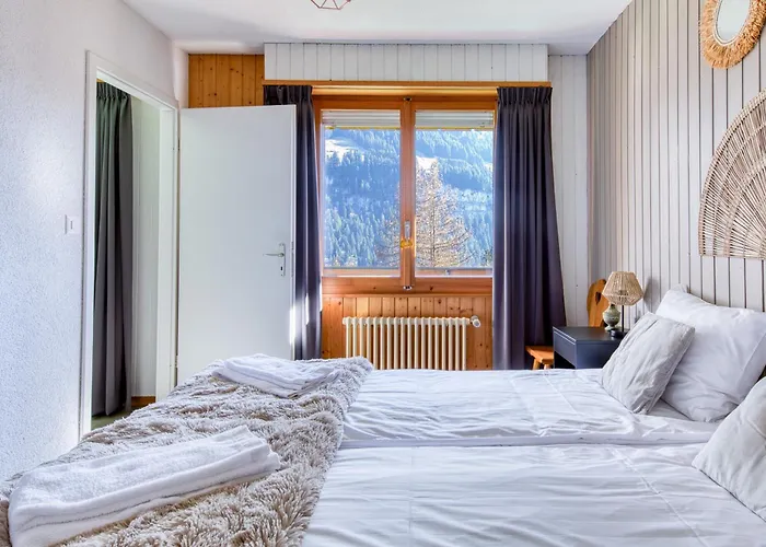 Val Air F75, Peace & Panoramic Views Apartment Champery